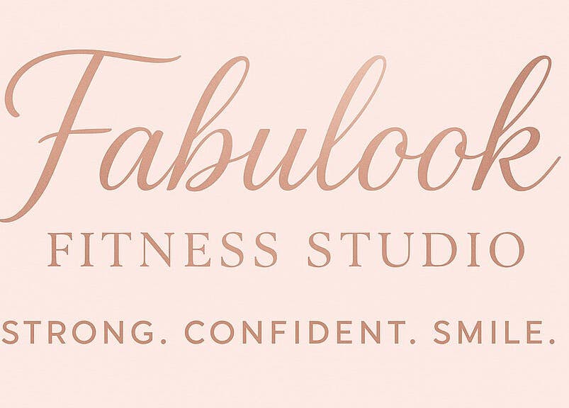 Fabulook Fitness Uk logo in Royston, England, GB with empowering slogan.