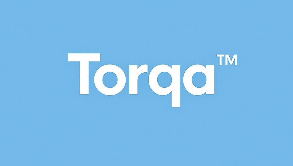 Torqa logo on blue background, representing beauty and wellness in Ballito, Kwazulu-Natal, ZA.