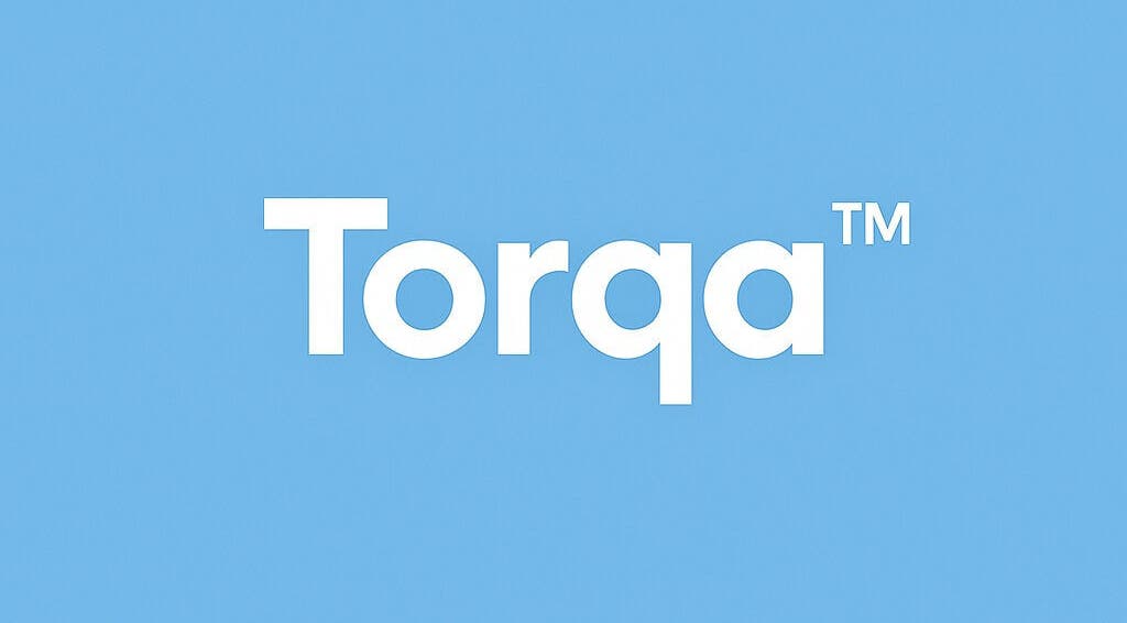 Torqa logo on blue background, representing beauty and wellness in Ballito, Kwazulu-Natal, ZA.