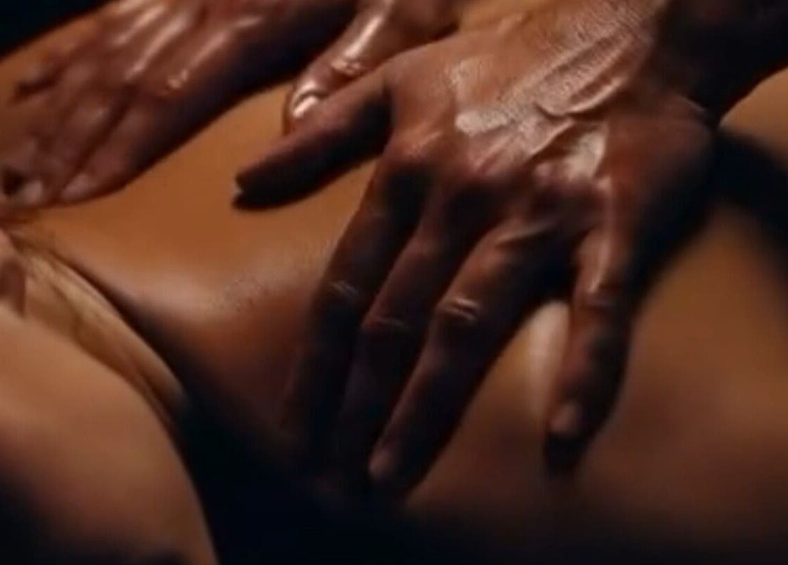 Relaxing massage at Ayu Shambhala in Łódź, Województwo Łódzkie, PL, showcasing expert hands gently massaging.