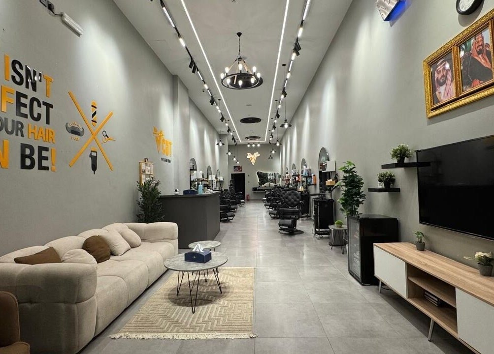ديكور داخلي أنيق لـ V Cut Barbershop في الرياض، منطقة الرياض، SA.