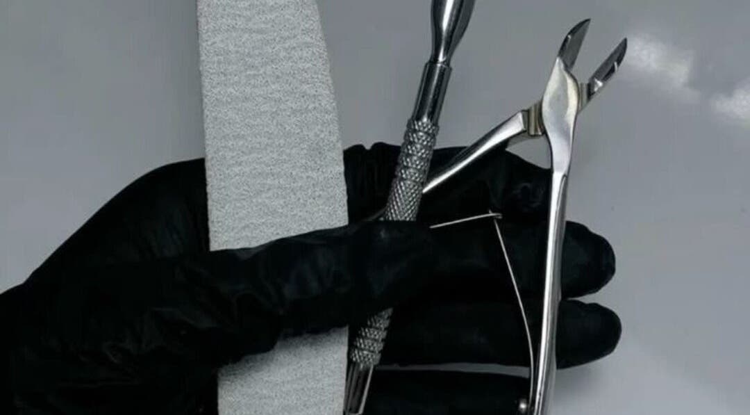 Professional nail tools at Nailedbylaurinda, Birmingham, England, GB, showcasing expert manicure essentials.