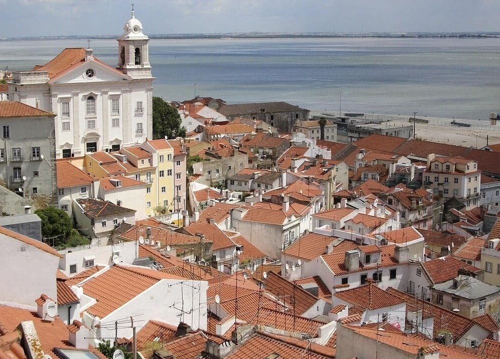 Scenic view of Lisboa rooftops near Lomi Lomi Massage & Meditation, Lisboa, Lisboa, PT.
