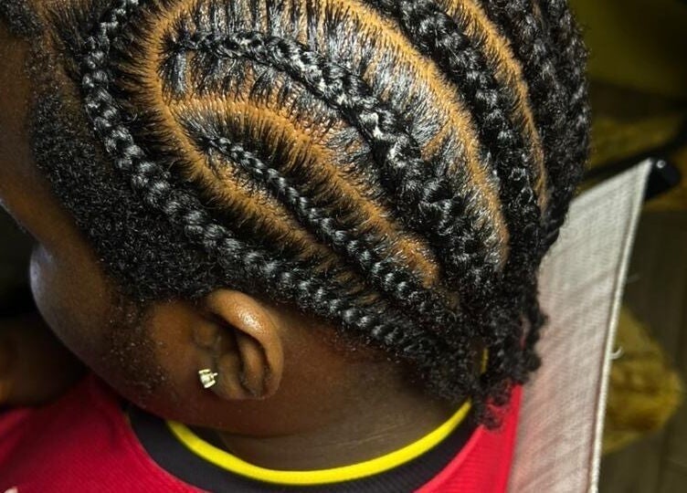 Intricate cornrow braids at Lux_uriousempire, Port of Spain, Port of Spain Corporation, TT.