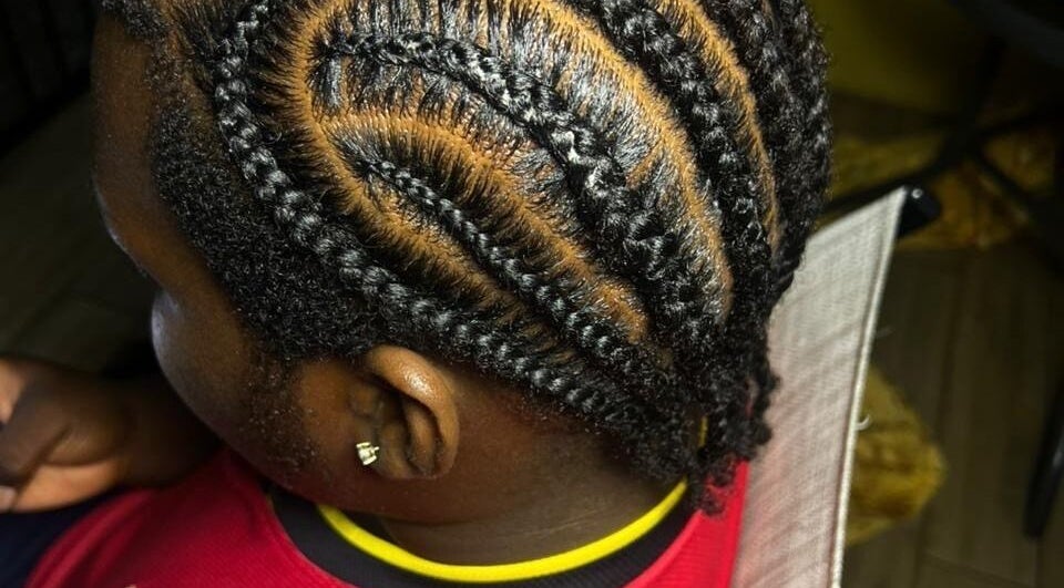 Intricate cornrow braids at Lux_uriousempire, Port of Spain, Port of Spain Corporation, TT.