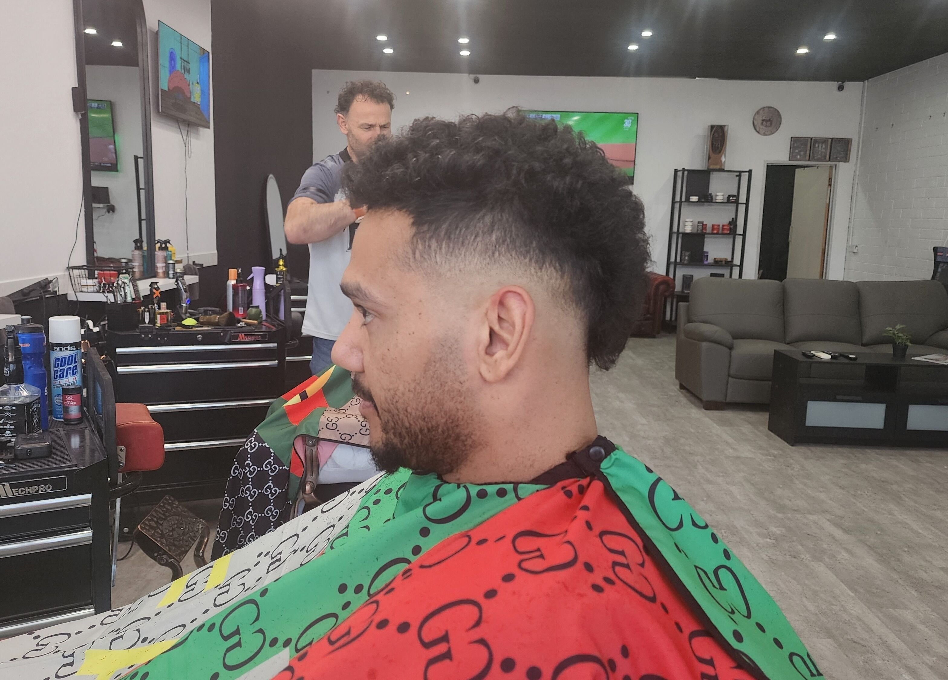 Modern haircut at The Elite Barbershop, Fyshwick, Australian Capital Territory, AU.