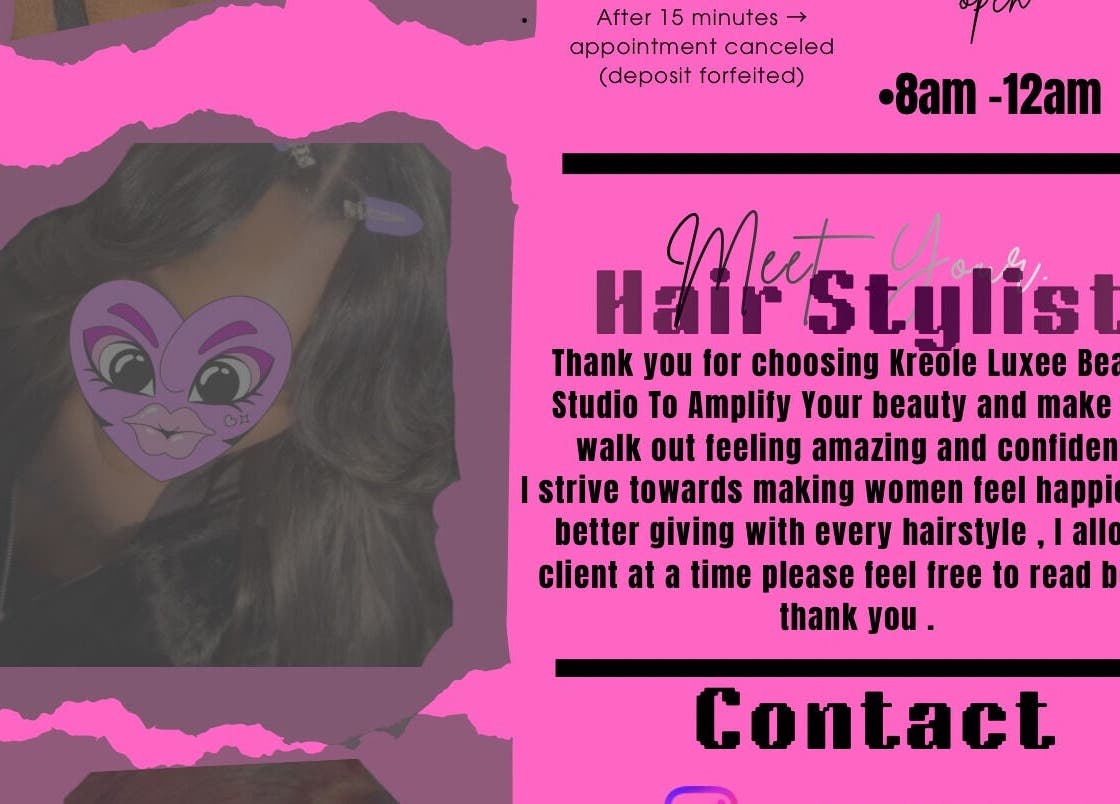 Kreole Luxe Beauty Studio stylist introduction, enhancing beauty in Houston, Texas, US.