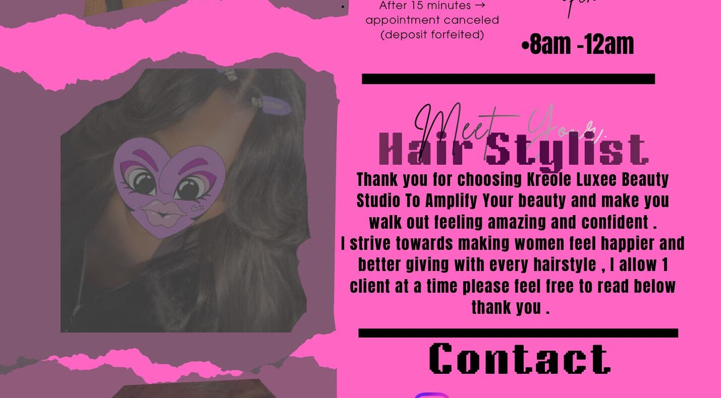 Kreole Luxe Beauty Studio stylist introduction, enhancing beauty in Houston, Texas, US.