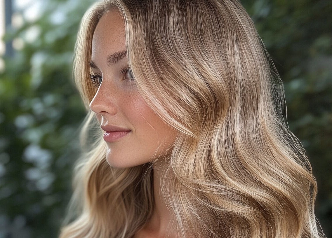 Styled blonde hair at Salon Transilvania, Cluj-Napoca, Județul Cluj, RO, showcasing natural elegance.