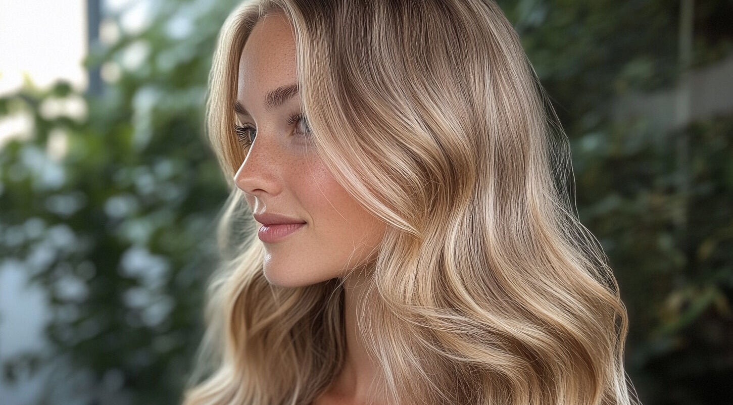 Styled blonde hair at Salon Transilvania, Cluj-Napoca, Județul Cluj, RO, showcasing natural elegance.