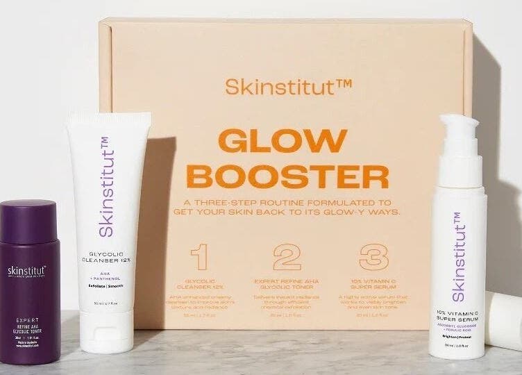Skinstitut Glow Booster kit at Skin and Laser Studio, St Leonards, New South Wales, AU for radiant skin.
