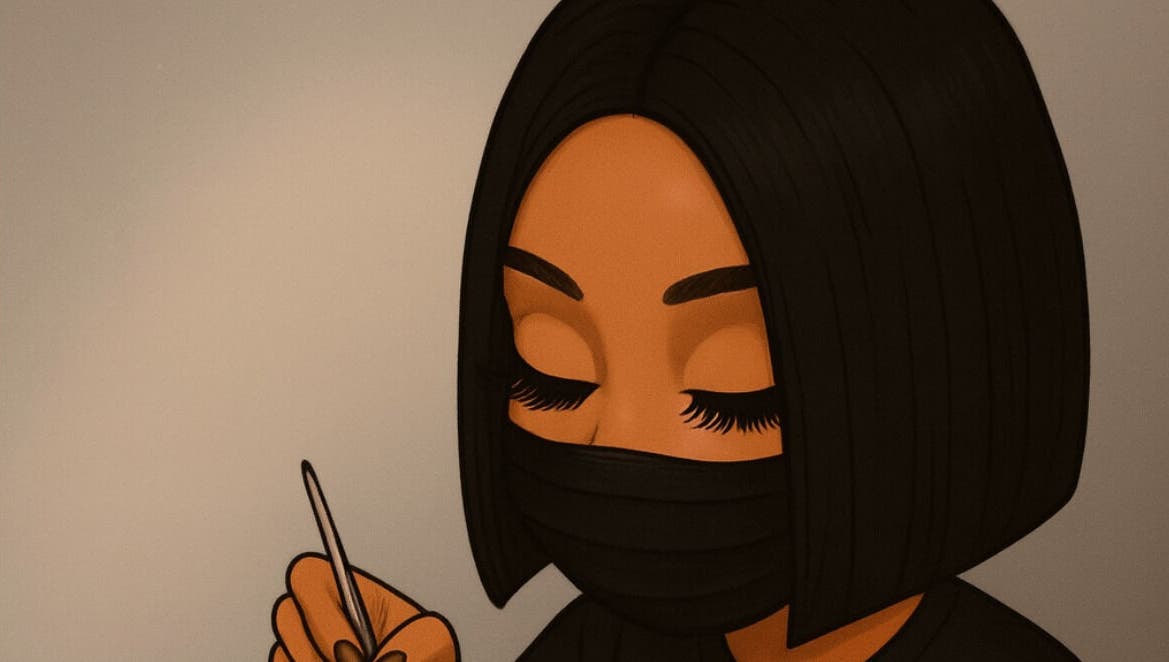 Illustration artistique d'une esthéticienne à Lbeauty, Le Perreux-sur-Marne, Île-de-France, FR.