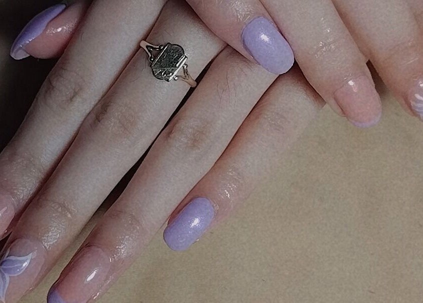 Elegant lavender nails from Nails By Courtney, Cape Town, Western Cape, ZA, showcasing intricate designs.
