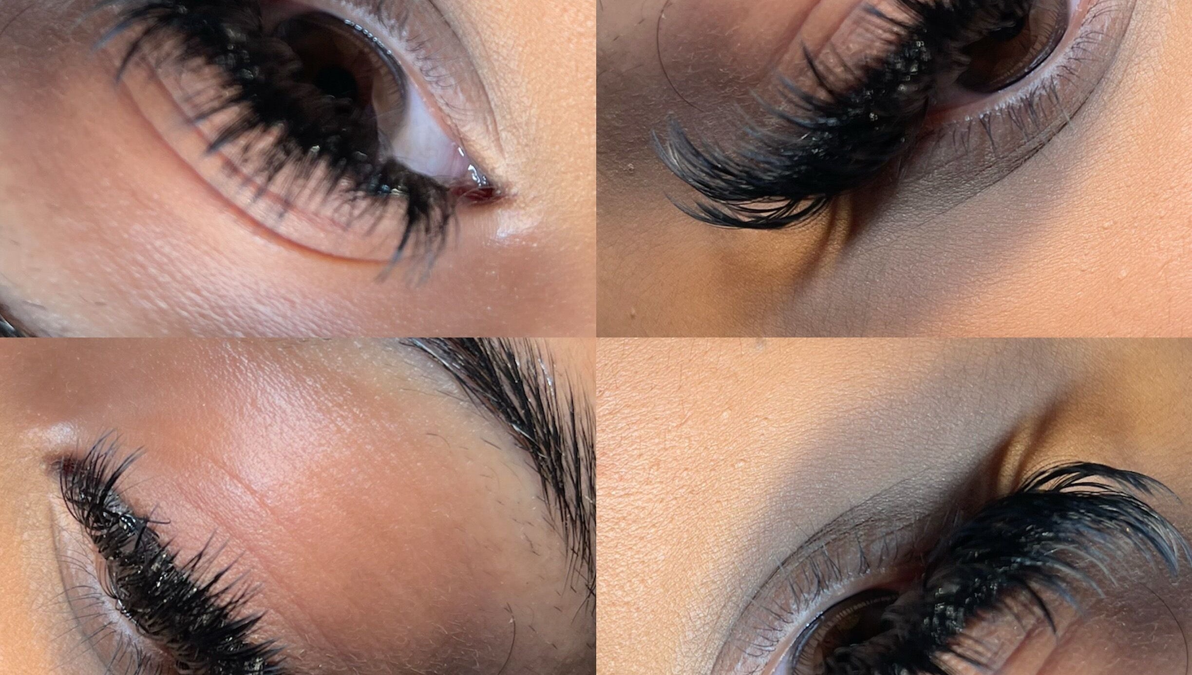 Close-up of expertly applied lashes at FreedzMUA | Makeup and Lashess in London, England, GB.