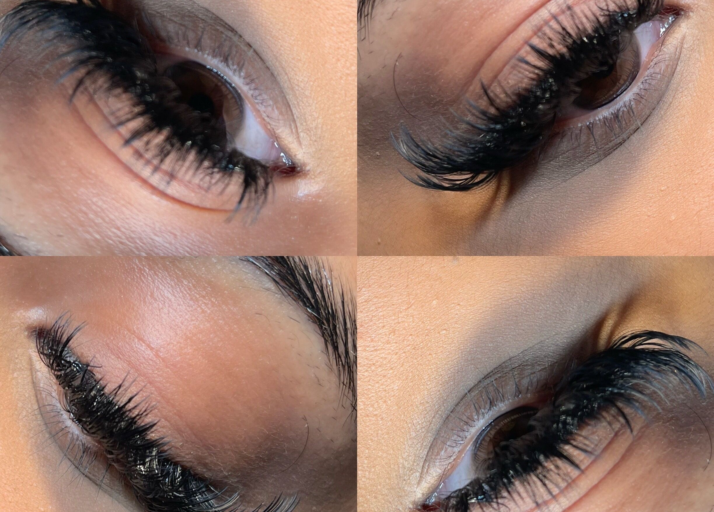 Close-up of expertly applied lashes at FreedzMUA | Makeup and Lashess in London, England, GB.
