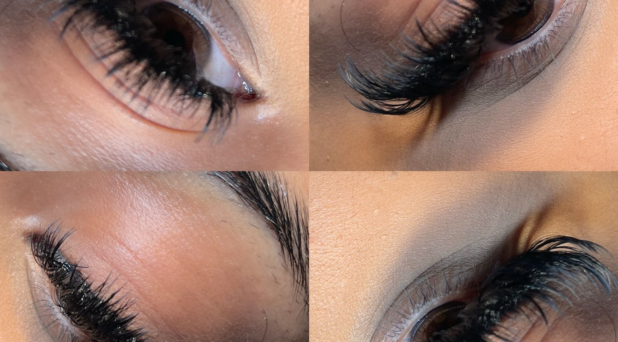 Close-up of expertly applied lashes at FreedzMUA | Makeup and Lashess in London, England, GB.