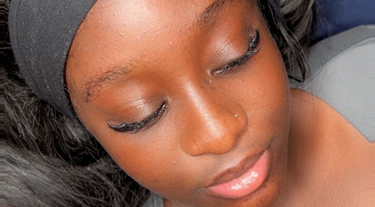 Close-up of beautifully applied lashes at FreedzMUA | Makeup and Lashes in London, England, GB.