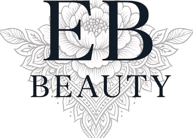 Elegant floral logo of EB Beauty, located in Newbury, England, GB.