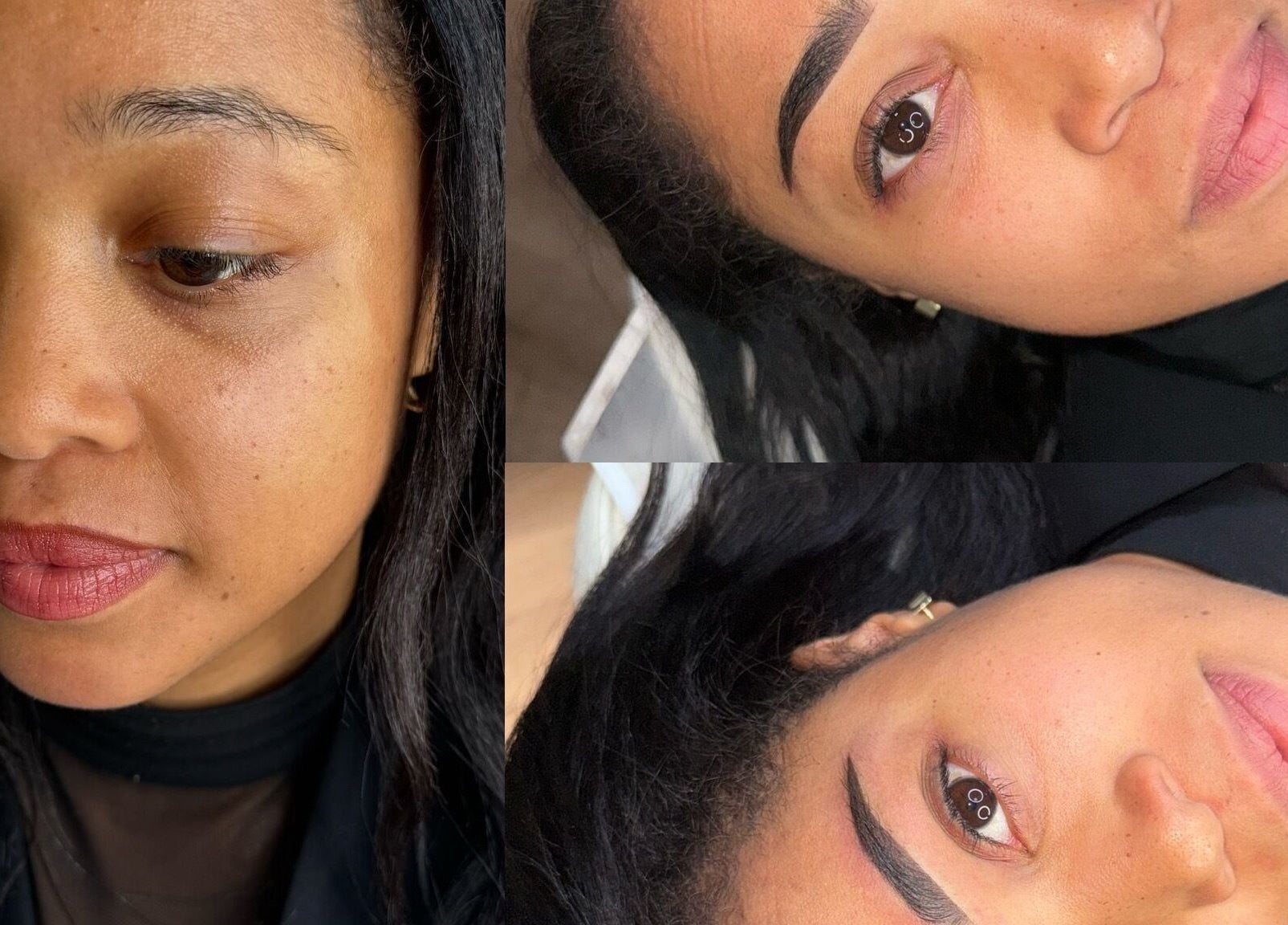 Close-up of a woman's face highlighting her natural glow at Ginnie.Beauty, Liverpool, England, GB.