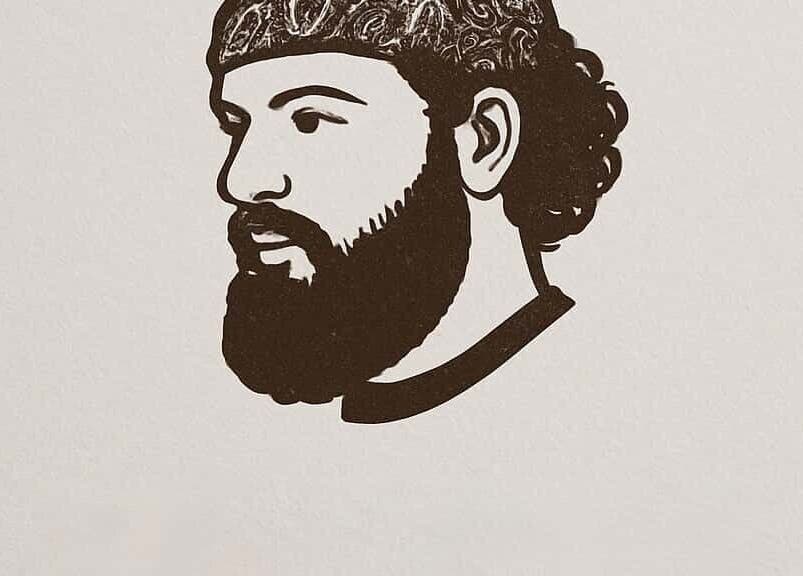 Artistic rendering of a bearded man in Barber Alik, Yerevan, Yerevan, AM.