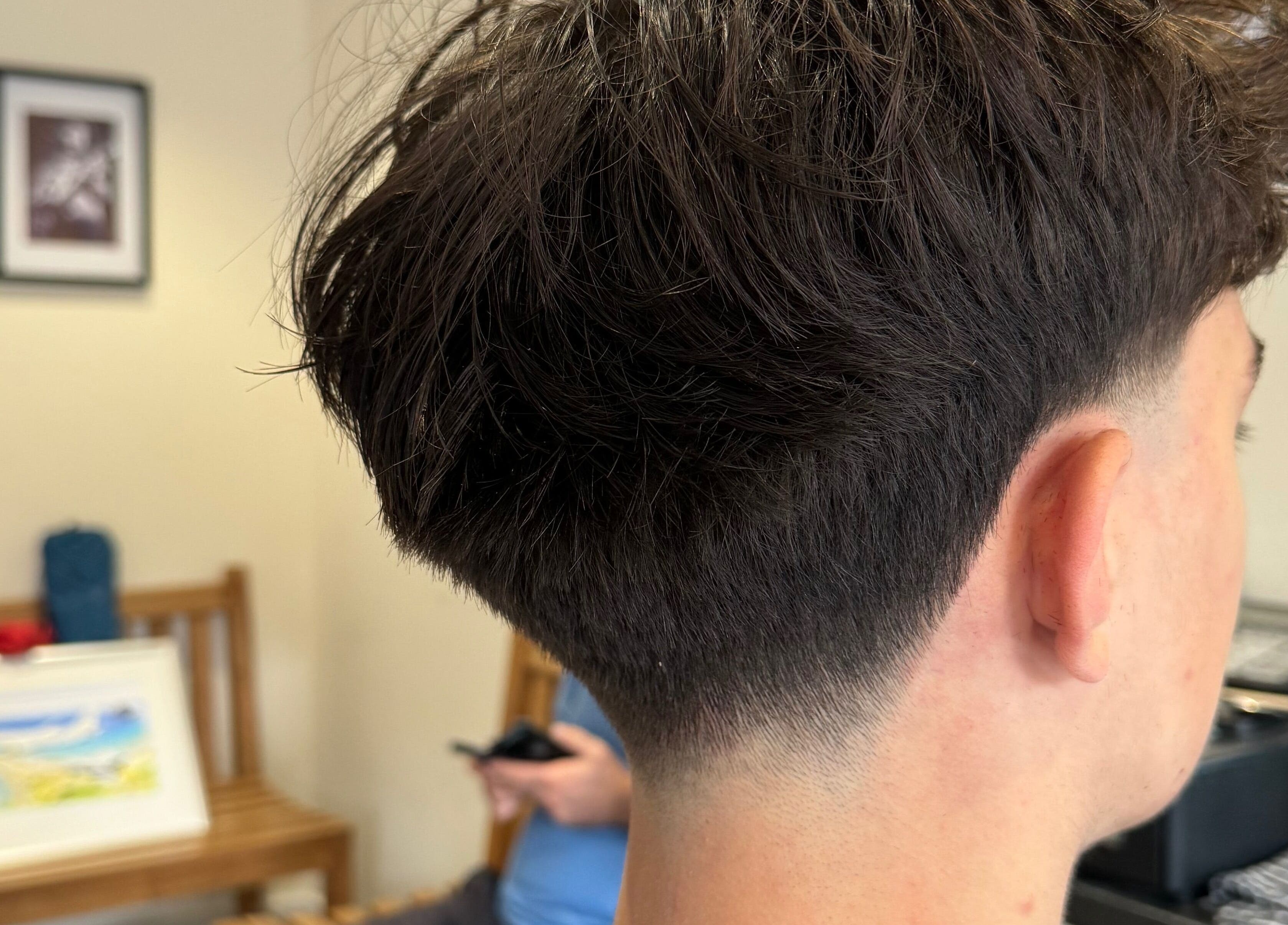Close-up of a fresh fade haircut at Hair by Petra, Salisbury, England, GB, showcasing expert styling.