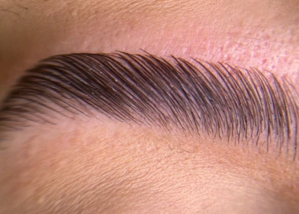 Close-up de sobrancelha impecável em Kamille Macagnani, Porto, Porto, PT.