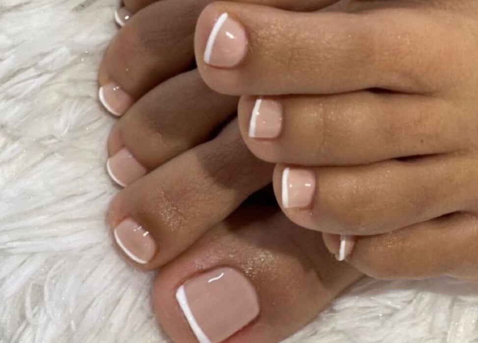 Elegant French pedicure at Pure Glow Mani And Pedi Mobile in Cape Town, Western Cape, ZA.