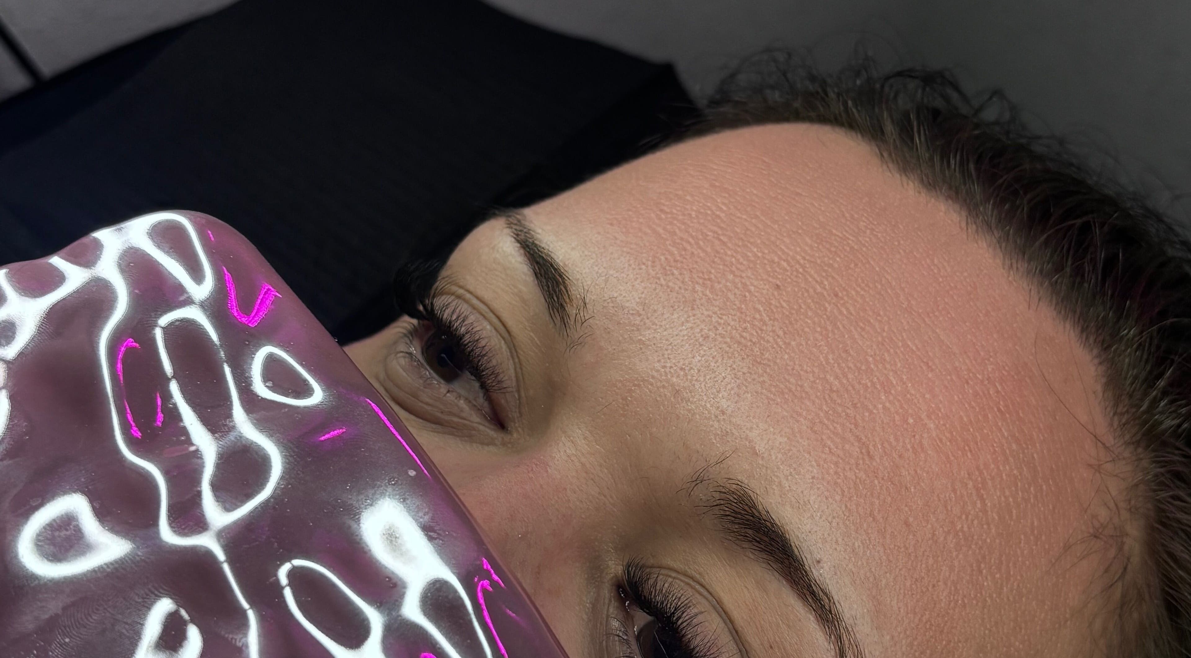 Close-up of a client receiving beauty treatment at beautylashes13800 in Istres, Provence-alpes-côte D'azur, FR.