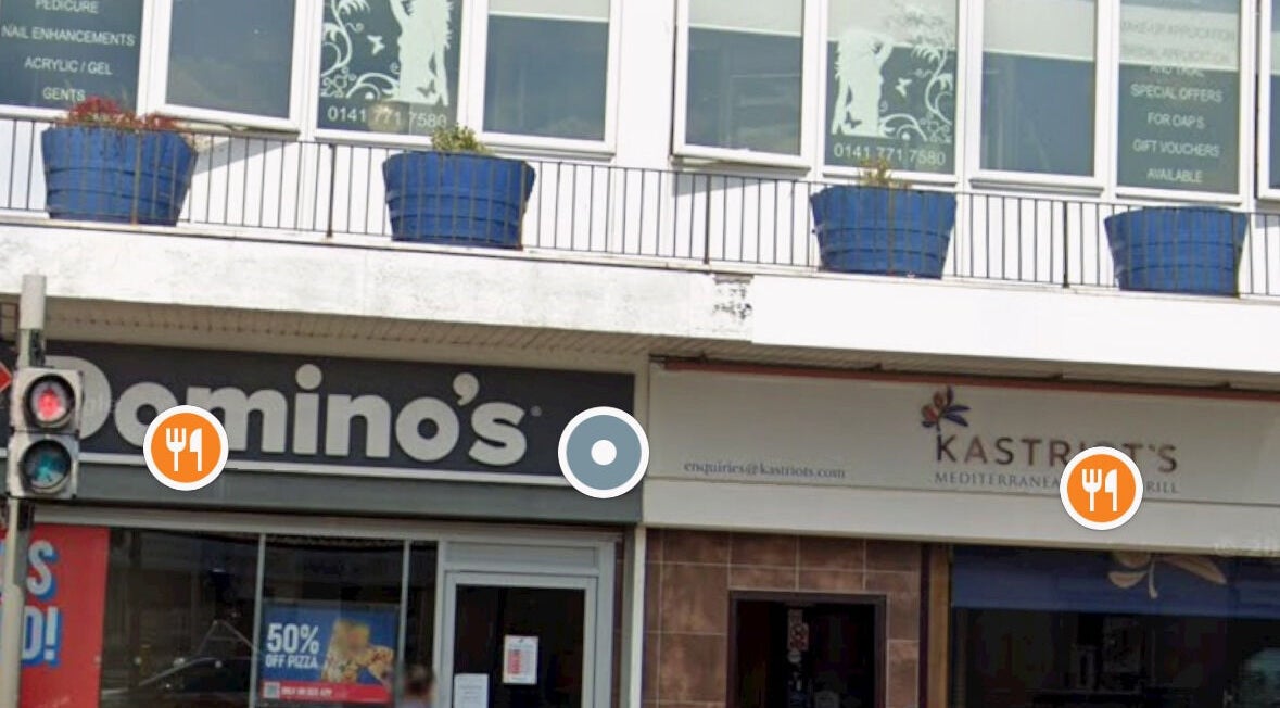 Street view of Bee Beautiful Extensions By Linzi, Glasgow, Scotland, GB, showcasing stylish window designs.