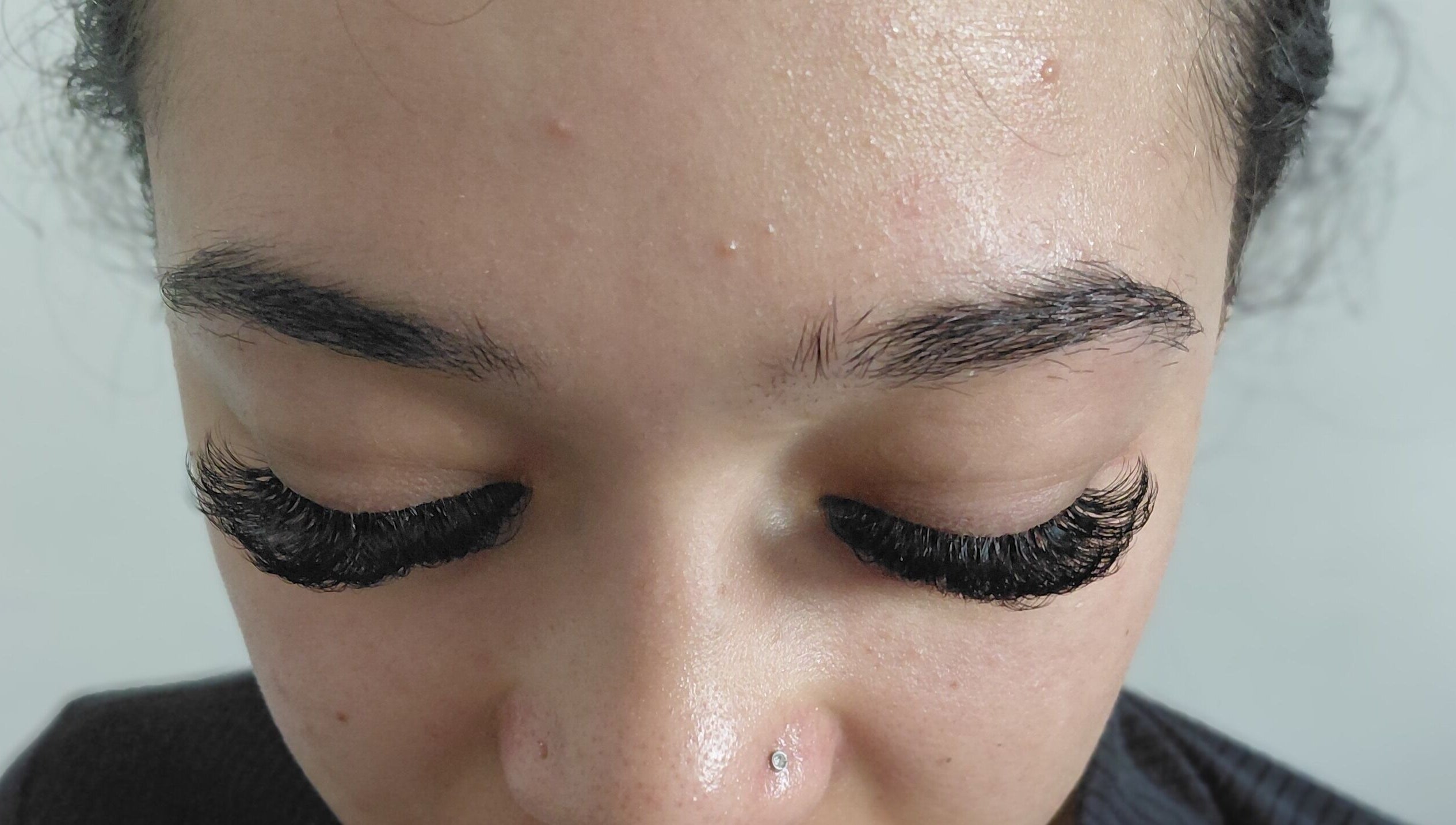 Beautiful lash extensions at TKs lash & brow studio in Sandton, Gauteng, ZA, showcasing expert craftsmanship.