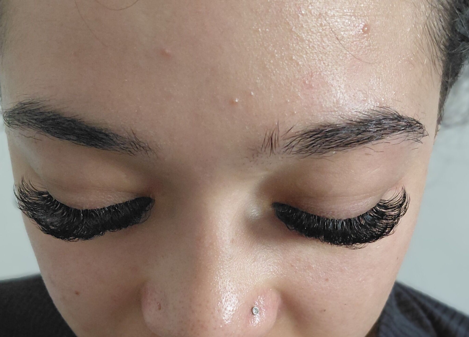 Beautiful lash extensions at TKs lash & brow studio in Sandton, Gauteng, ZA, showcasing expert craftsmanship.