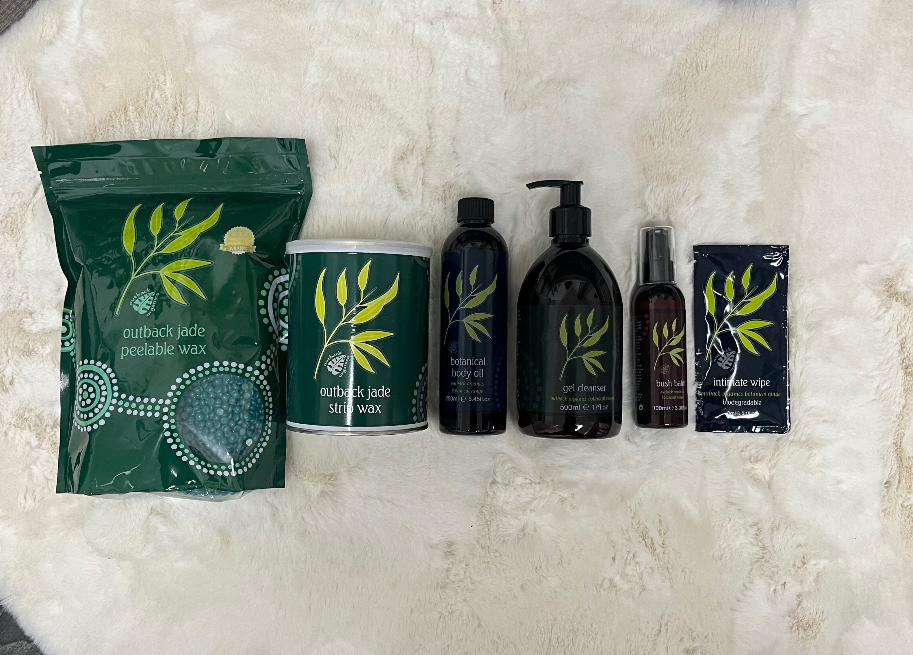 A range of wax products displayed at Wylde Wax Studio, Glasgow, Scotland, GB, highlighting premium beauty care.