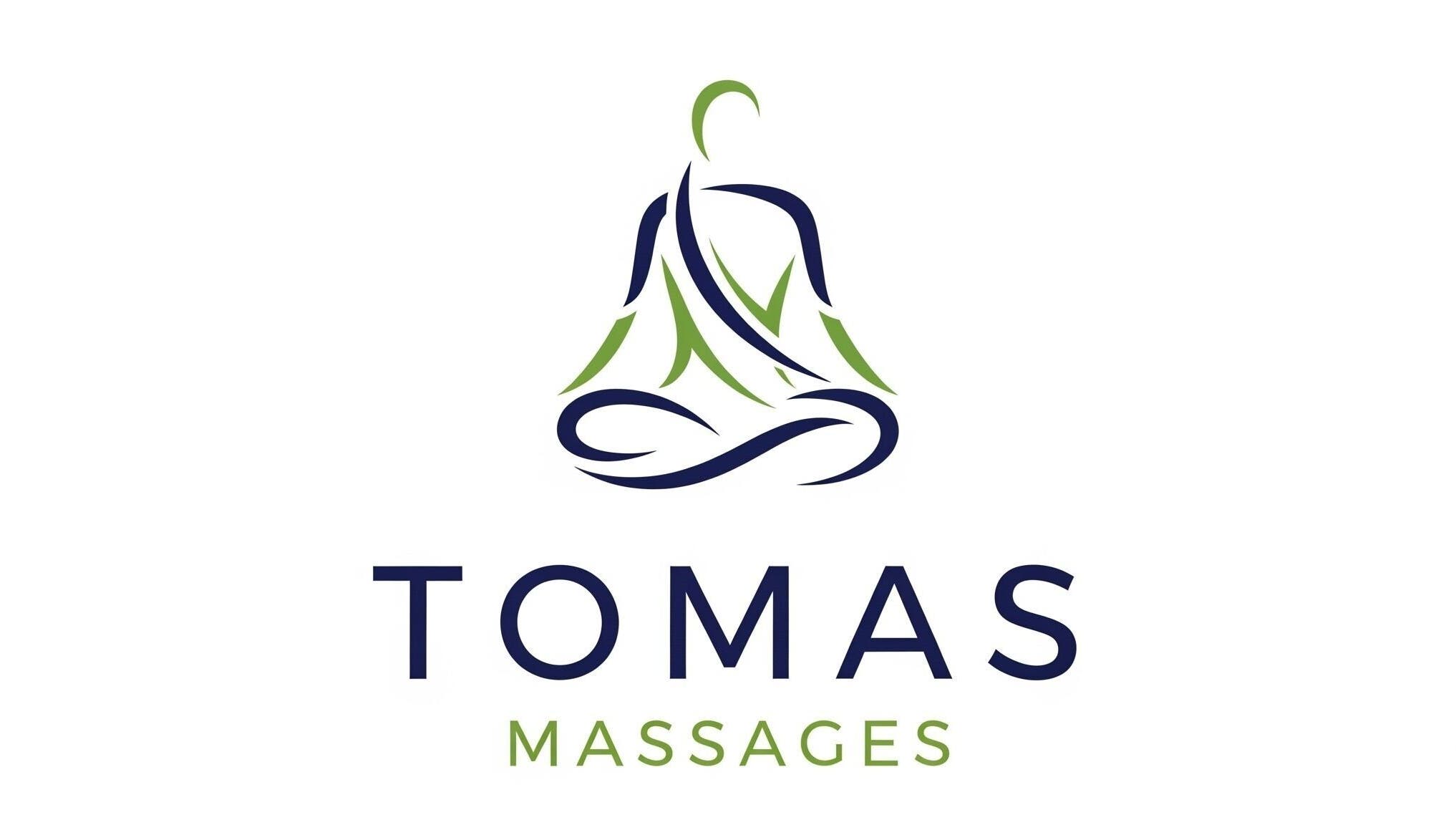 Elegant Tomas Massages logo representing relaxation in Miami, Florida, US.