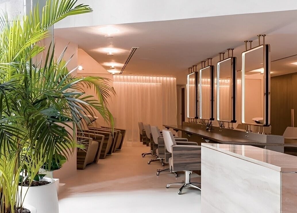 Elegant interior of Hair by Martin Dubai in Hair Salon by Pierre, Damac Heights, Dubai, Dubai, AE with stylish decor.