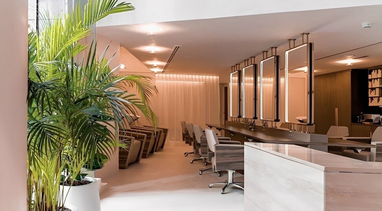 Elegant interior of Hair by Martin Dubai in Hair Salon by Pierre, Damac Heights, Dubai, Dubai, AE with stylish decor.