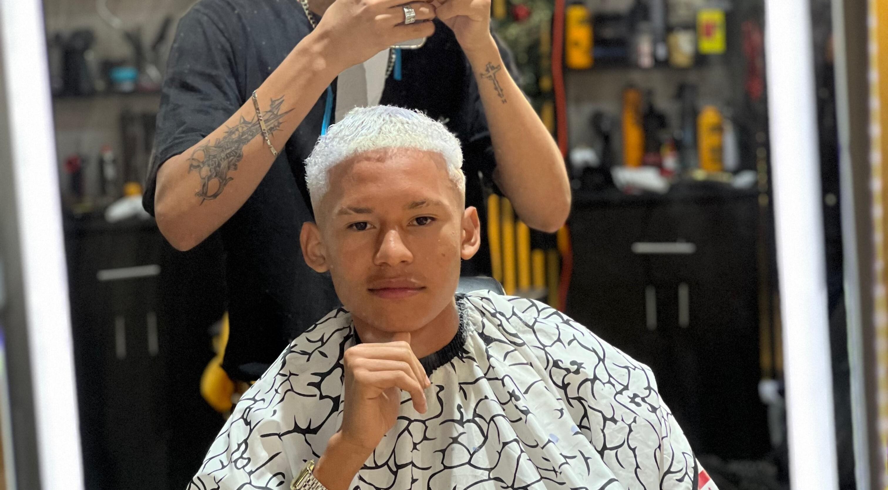 Client with fresh haircut at Hache Barber, Panamá, Provincia De Panamá, PA.