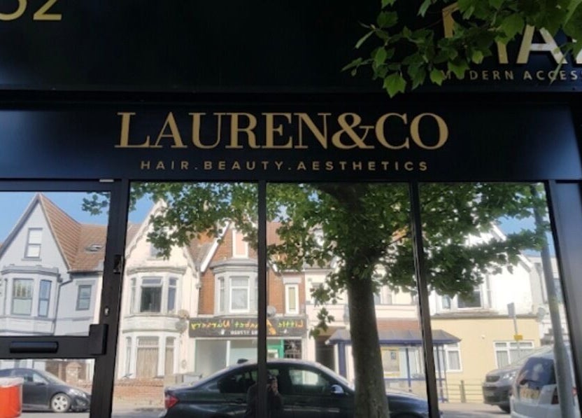 Entrance of Ziba Beauty Lounge in Portsmouth, England, GB showcasing elegant facade and street view.