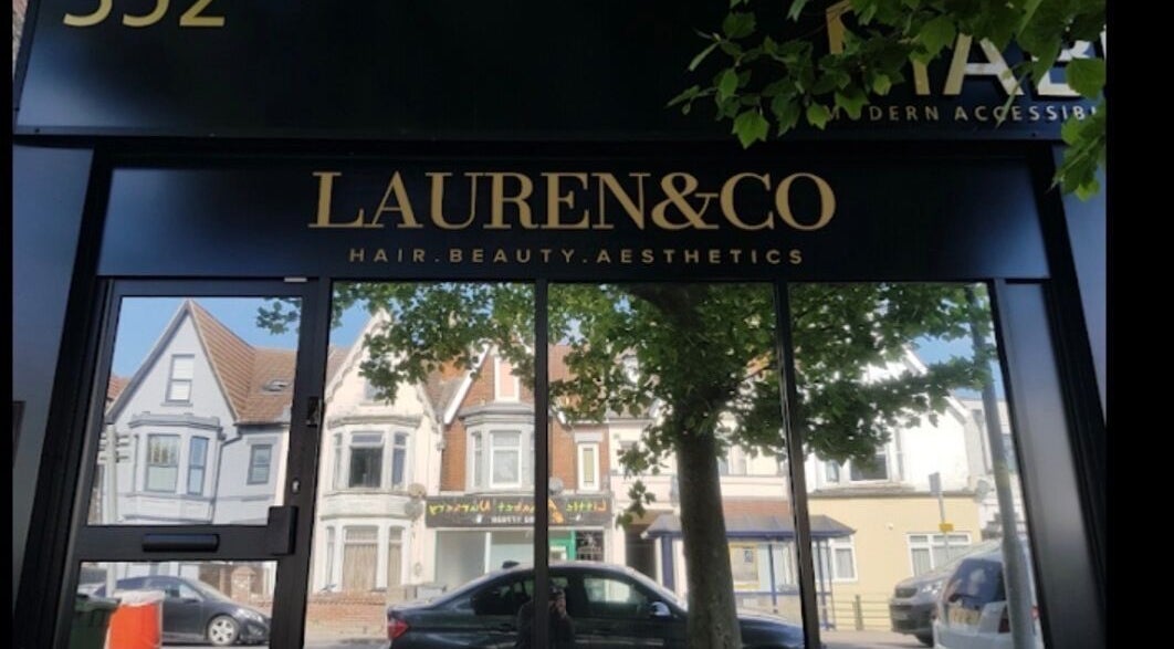 Entrance of Ziba Beauty Lounge in Portsmouth, England, GB showcasing elegant facade and street view.