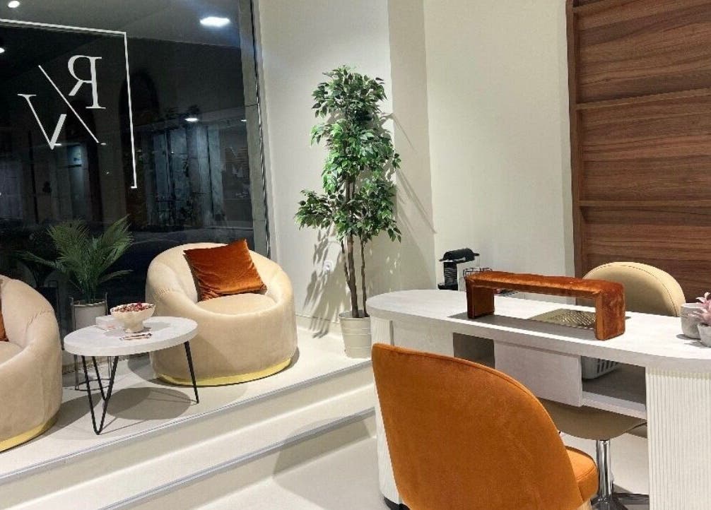 Área de espera sofisticada em Gb Estética (Rv Beauty Studio), Matosinhos, Porto, PT.