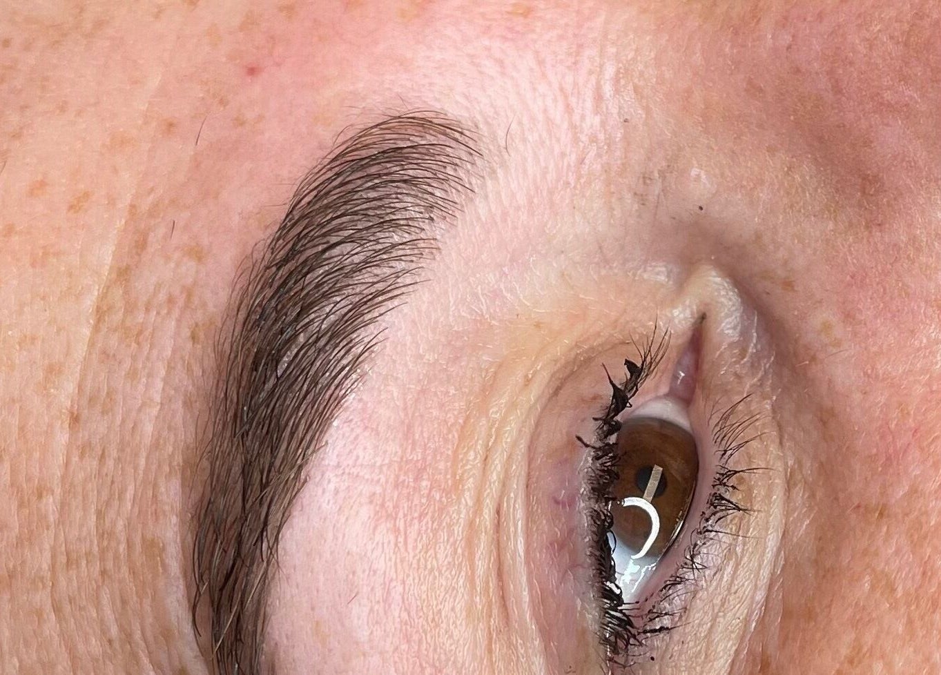 Perfectly groomed eyebrow showcasing Coco’s Beauty expertise in Clanfield, England, GB.