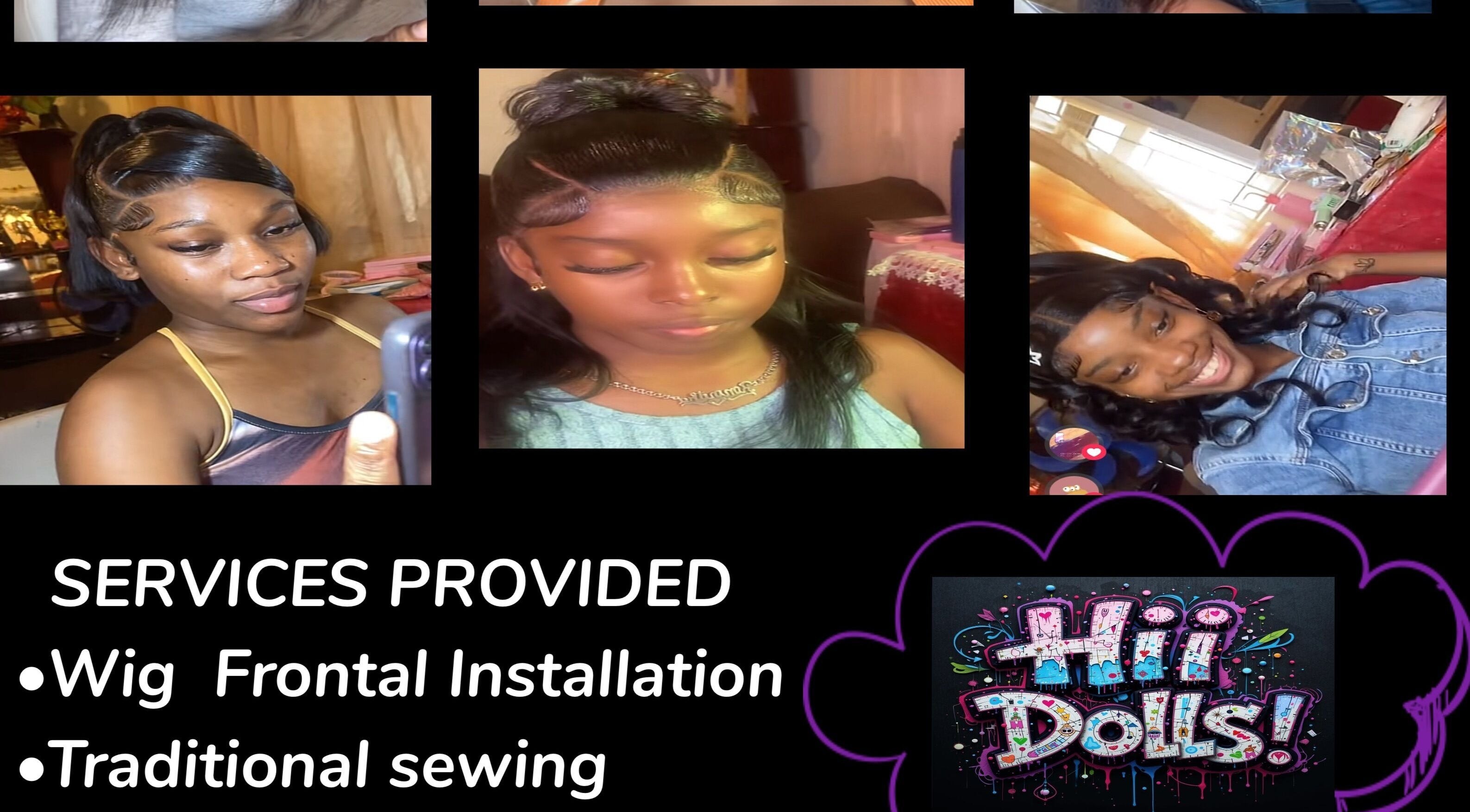 Client with styled hair at Twinkle Beauty Salon, East bank Demerara, Georgetown, GY, showcasing diverse hairstyles.