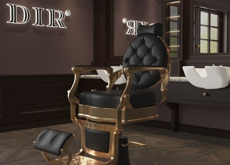 Elegant barber chair at BGs Mobile Cuts in Sutton-in-ashfield, England, GB, reflecting luxury and style.