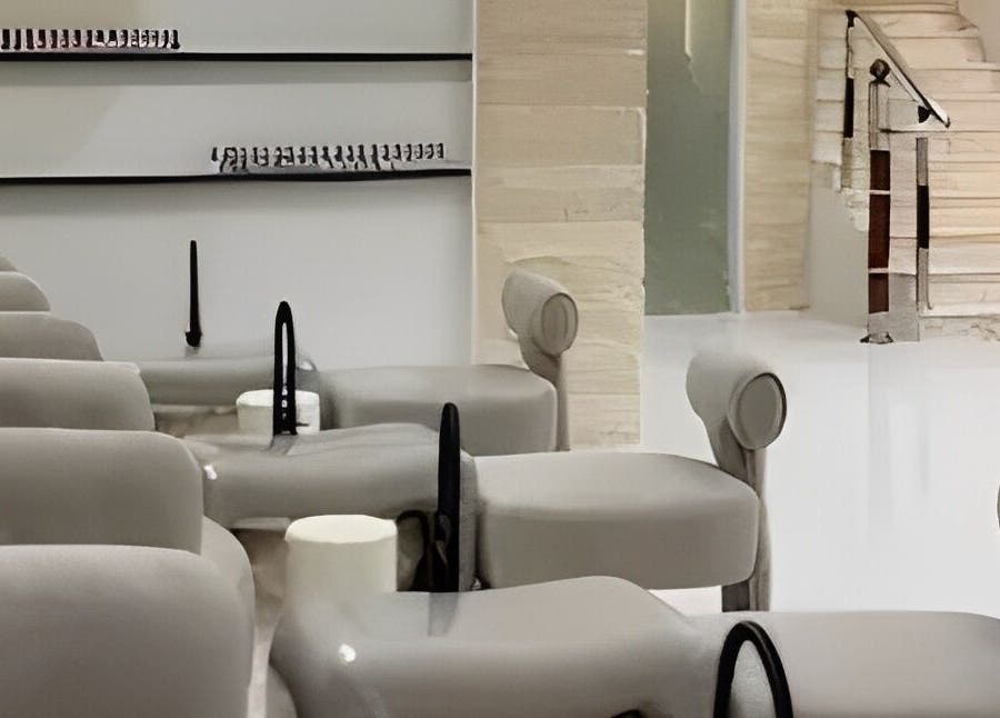 تصوير داخلي منظم لصالة صالون رقة للتزيين النسائي في الرياض, منطقة الرياض, SA.