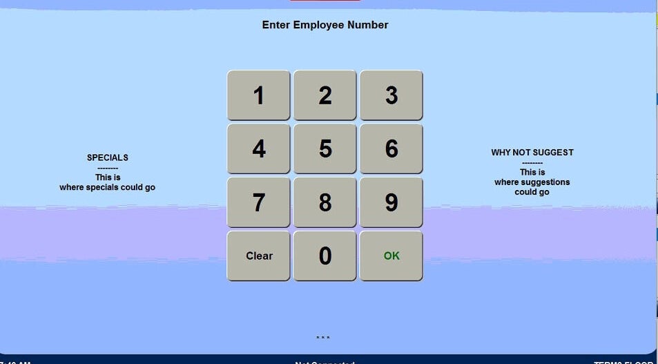 Interactive menu keypad at PSI Breathing, Bridgetown, Saint Michael, BB for seamless check-ins.
