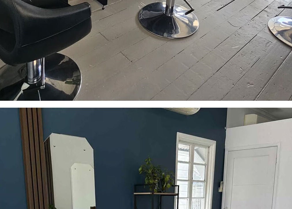 Modern salon chairs at Kutz 4 Kingz, Windsor, Queensland, AU, featuring sleek design and comfort.