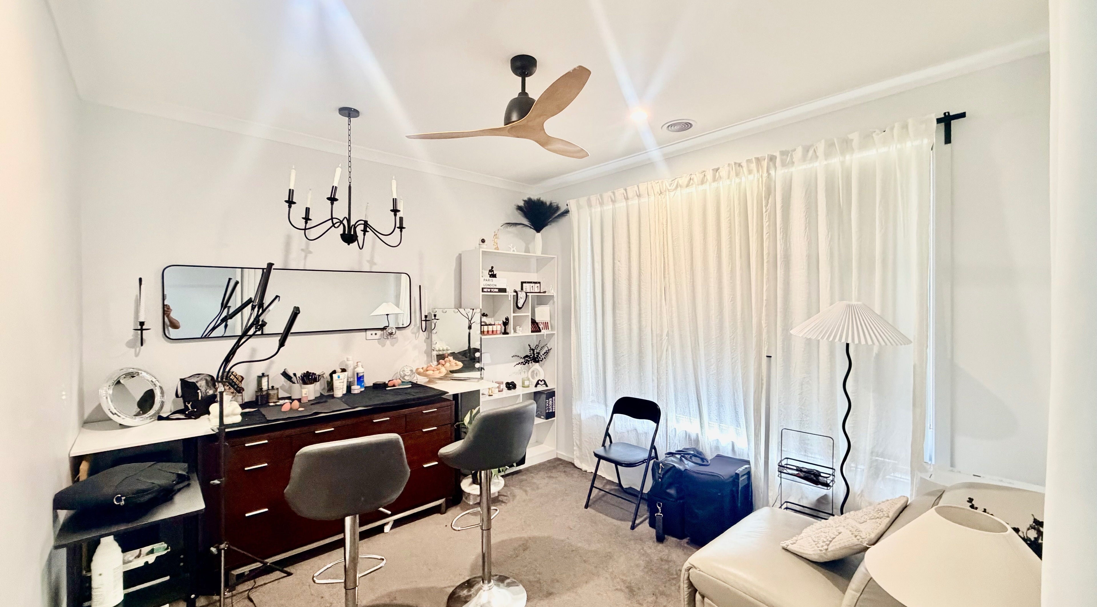 Elegant interior of Sy Bhern Montomo Makeup and Hair Artist in Melbourne, Victoria, AU featuring stylish decor.