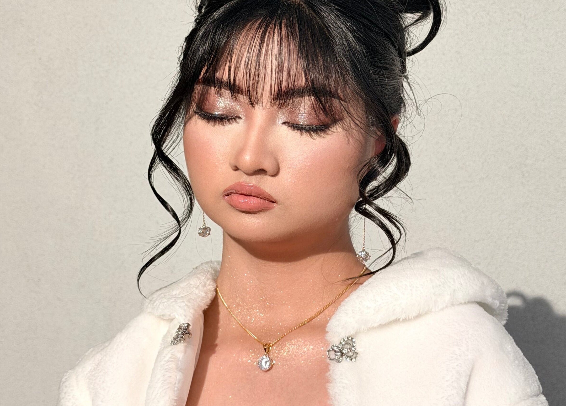 Sy Bhern Montomo Makeup and Hair Artist showcasing elegant makeup in Melbourne, Victoria, AU.