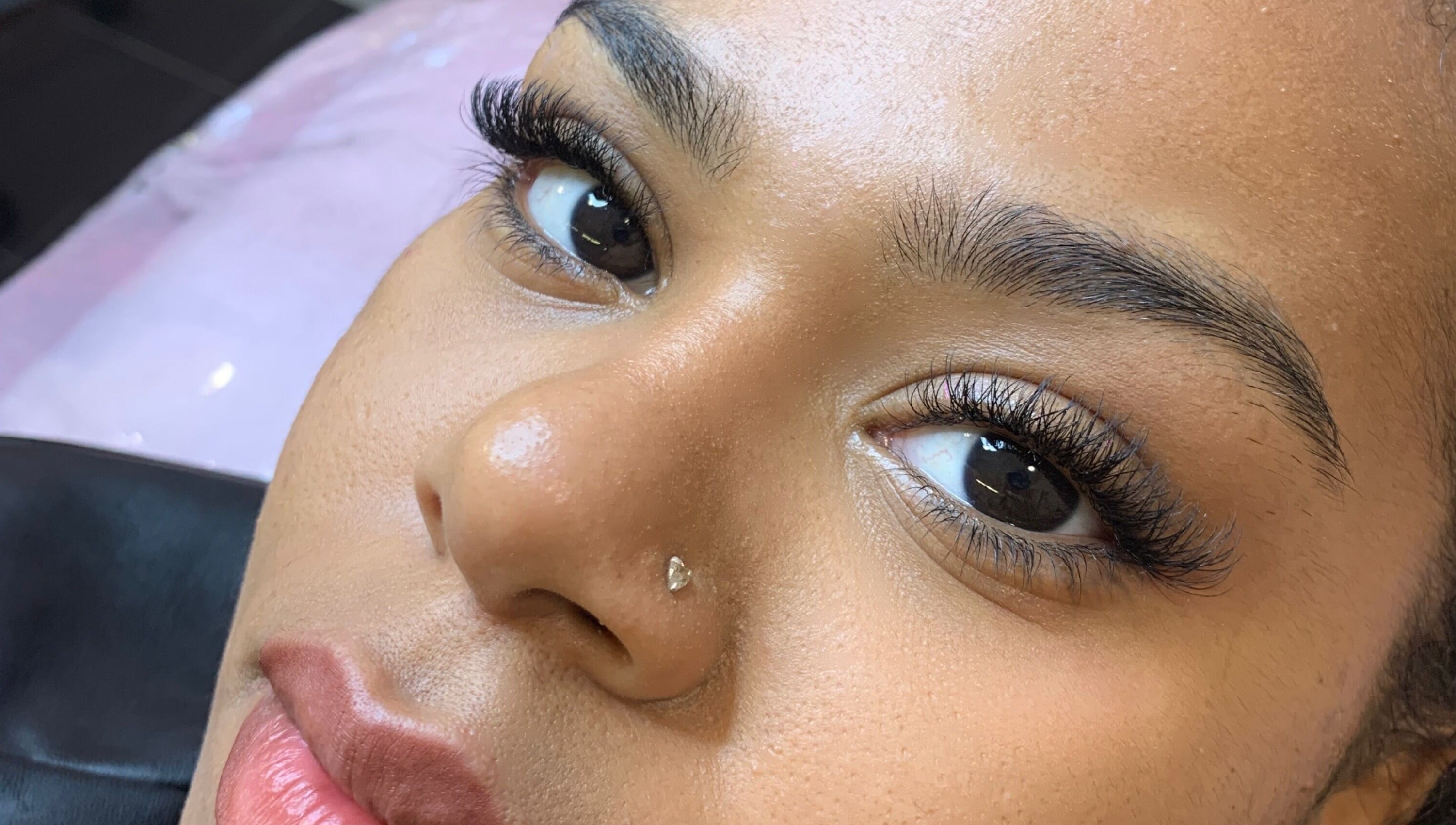 Close de extensões de pestanas em Malu Aires Lash, Vila Nova De Gaia, Porto, PT.