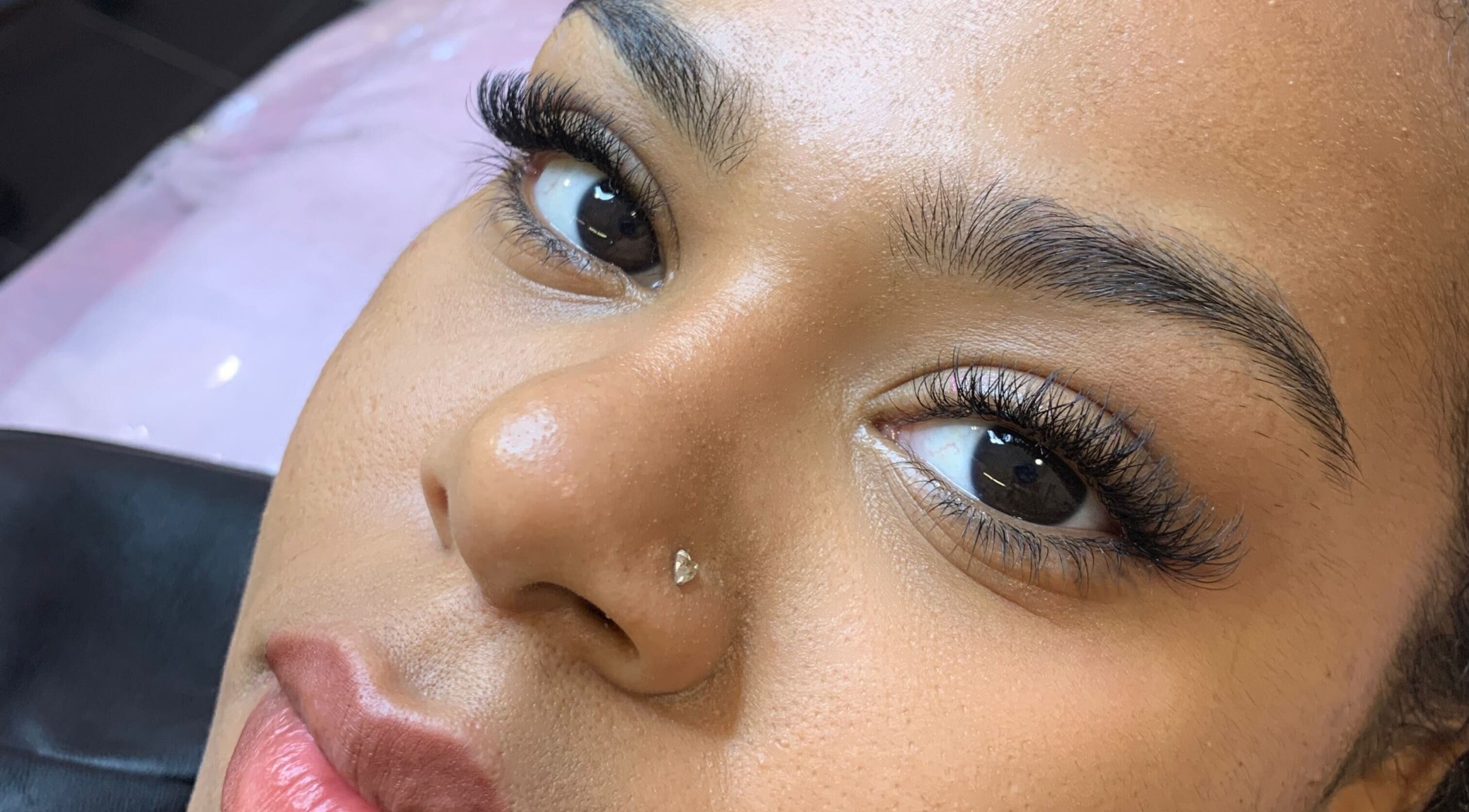 Close de extensões de pestanas em Malu Aires Lash, Vila Nova De Gaia, Porto, PT.