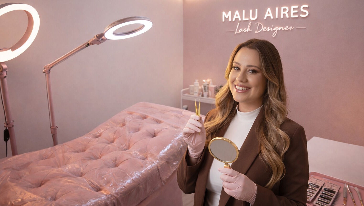 Especialista em pestanas na Malu Aires Lash em Vila Nova De Gaia, Porto, PT.